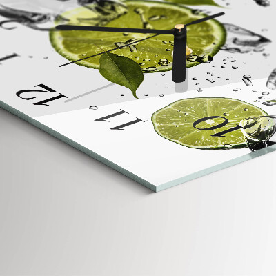Quadratische wanduhr modern Kalziumkarbonat