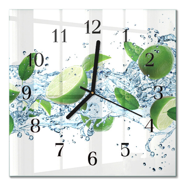 Quadratische wanduhr Limes
