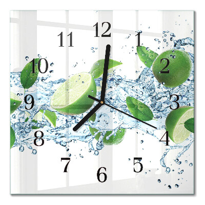 Quadratische wanduhr Limes