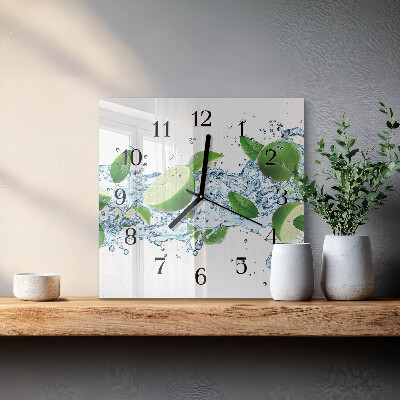 Quadratische wanduhr Limes