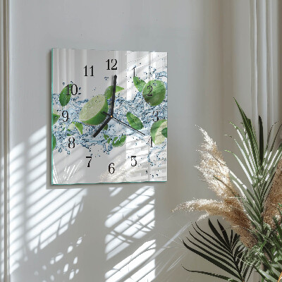 Quadratische wanduhr Limes