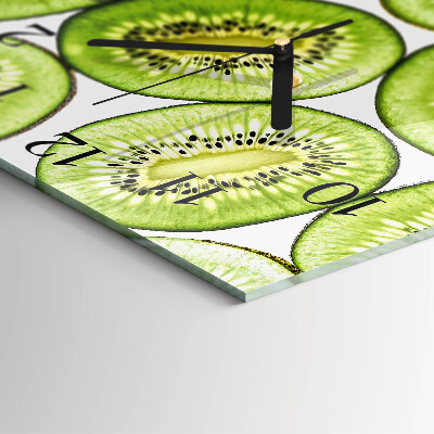 Quadratische wanduhr modern Kiwi