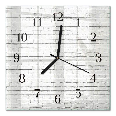Wanduhr mit motiv quadratisch Ziegelmauer