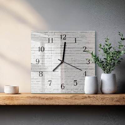 Wanduhr mit motiv quadratisch Ziegelmauer