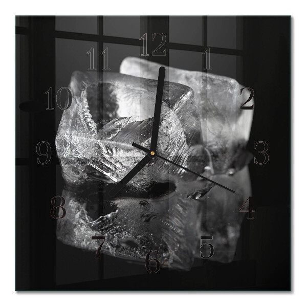 Quadratische wanduhr modern Eiswürfel