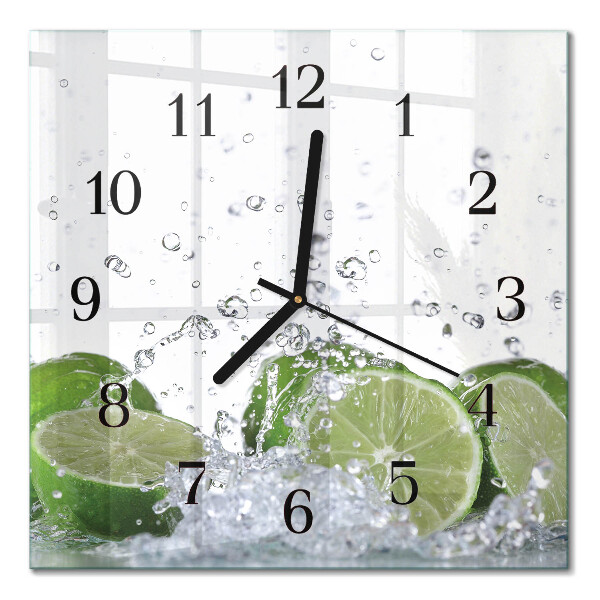 Quadratische wanduhr Kalziumkarbonat