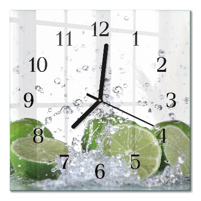 Quadratische wanduhr Kalziumkarbonat