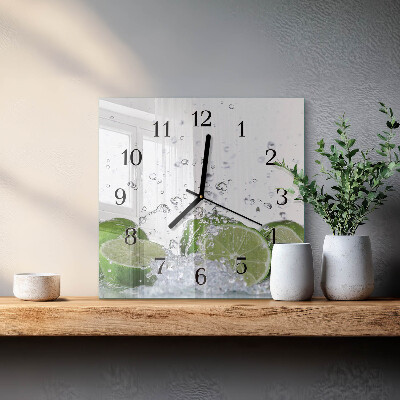 Quadratische wanduhr Kalziumkarbonat