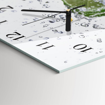 Quadratische wanduhr Kalziumkarbonat
