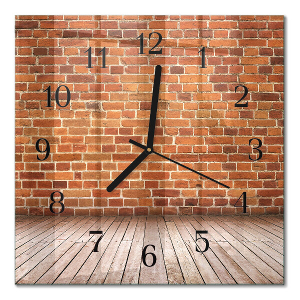 Wanduhr mit motiv quadratisch Ziegelmauer