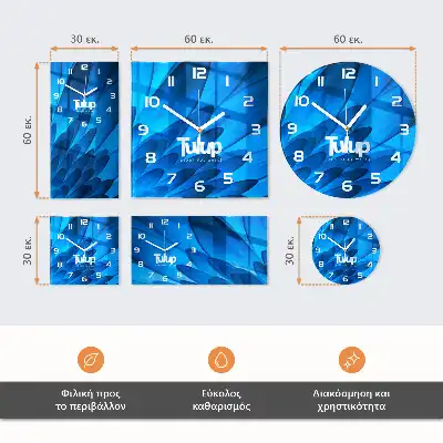 Glas wanduhr mit motiv rund Dunkelheit