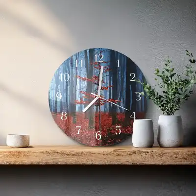 Glas wanduhr mit motiv rund Dunkelheit