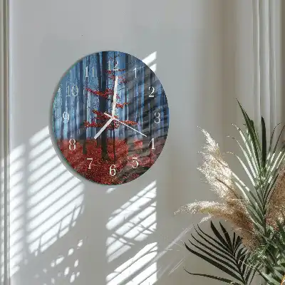 Glas wanduhr mit motiv rund Dunkelheit