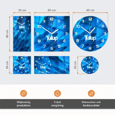 Glas wanduhr mit motiv rund Dunkelheit