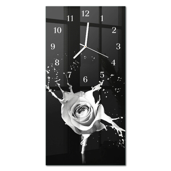 Moderne wanduhr vertikal Rose
