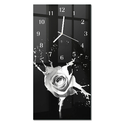 Moderne wanduhr vertikal Rose