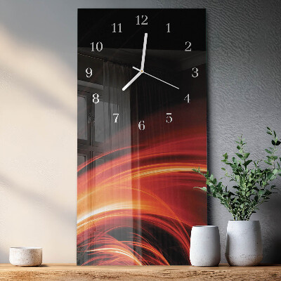 Wanduhr mit motiv vertikal Abstraktion