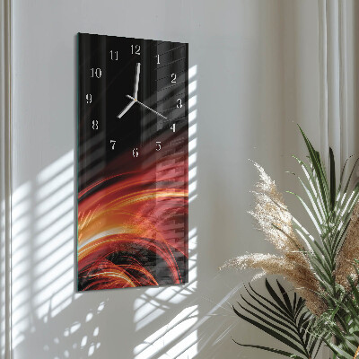 Wanduhr mit motiv vertikal Abstraktion