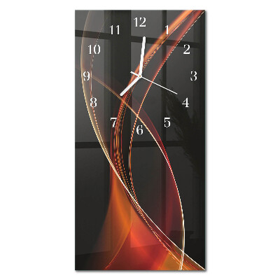 Wanduhr mit motiv vertikal Abstrakte Linien
