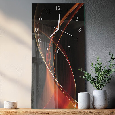 Wanduhr mit motiv vertikal Abstrakte Linien