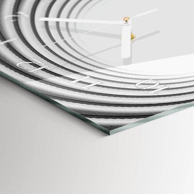 Wanduhr mit motiv vertikal Wirbel