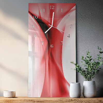 Vertikale glas wanduhr Muster