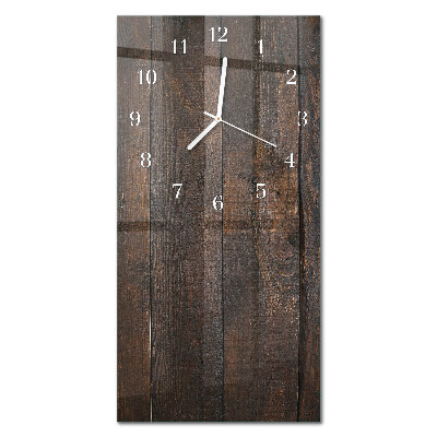 Vertikale Uhr Holz
