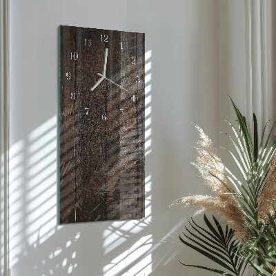 Vertikale Uhr Holz