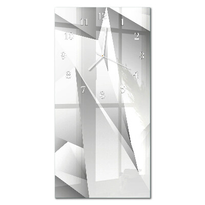 Vertikale glas wanduhr Muster