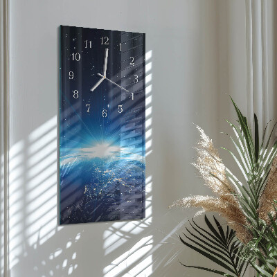 Vertikale Uhr Das Universum der Erde