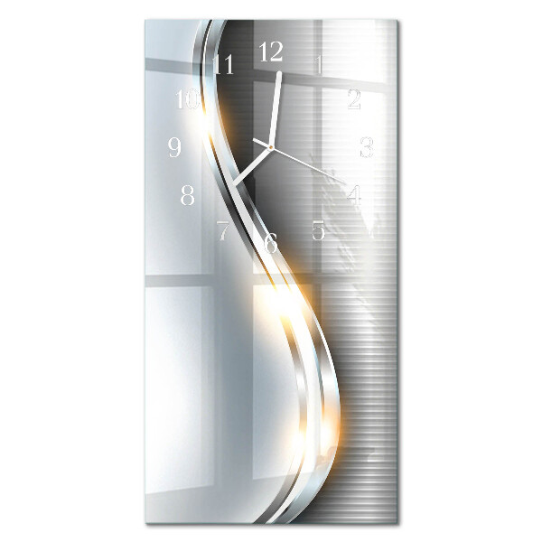 Wanduhr mit motiv vertikal Metallabstraktion