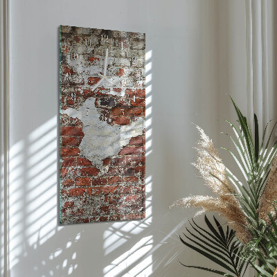 Vertikale glas wanduhr Wand