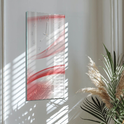 Vertikale glas wanduhr Abstrakte Kunst