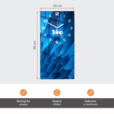 Wanduhr mit motiv vertikal Marmorwand