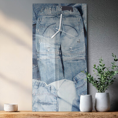Vertikale glas wanduhr Hose