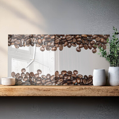 Glas wanduhr mit motiv horizontal Kaffee-Rohmaterial