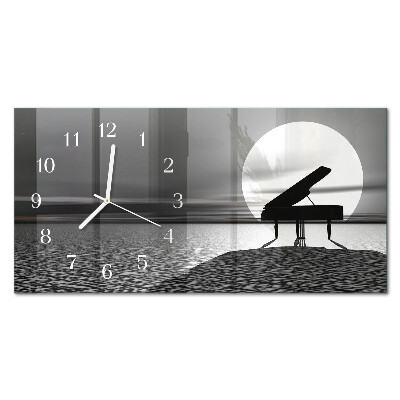 Wanduhr aus glas horizontal Schrankklavier