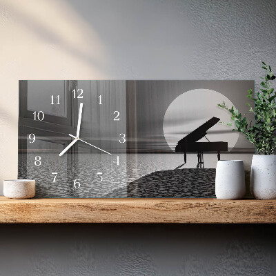 Wanduhr aus glas horizontal Schrankklavier