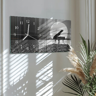 Wanduhr aus glas horizontal Schrankklavier