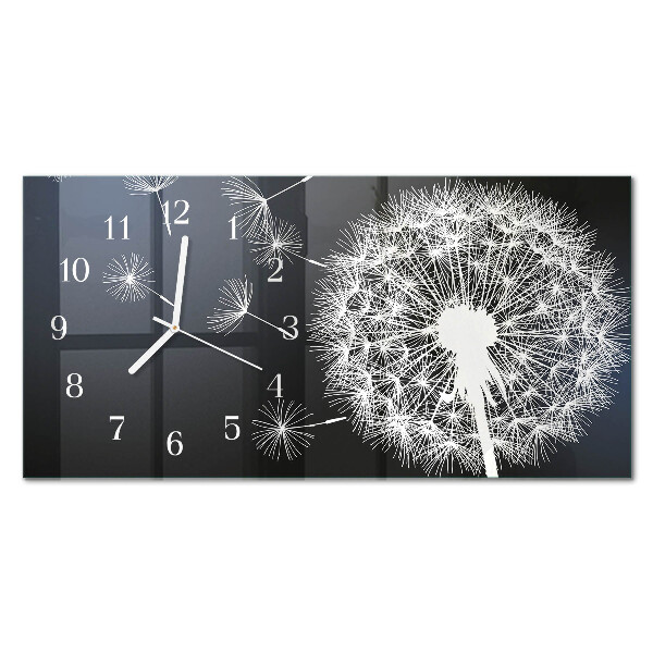Horizontale glas wanduhr Löwenzahn-Drachen