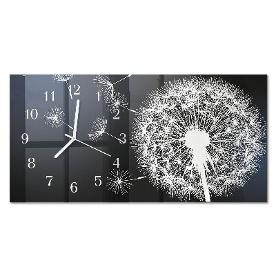 Horizontale glas wanduhr Löwenzahn-Drachen