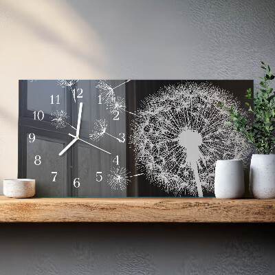 Horizontale glas wanduhr Löwenzahn-Drachen