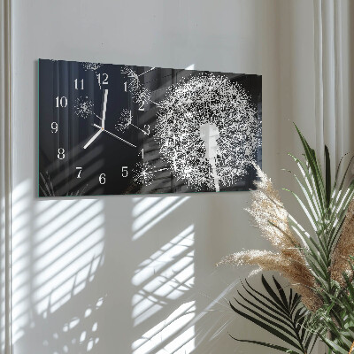 Horizontale glas wanduhr Löwenzahn-Drachen