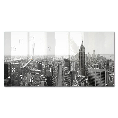 Wanduhr aus glas horizontal New York Manhattan