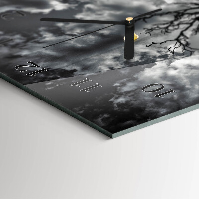 Wanduhr design ausgefallen vertikal Baum