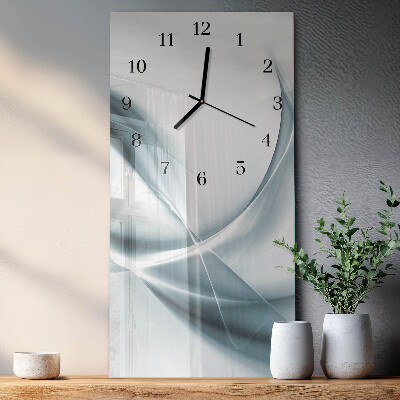 Vertikale glas wanduhr Abstraktion