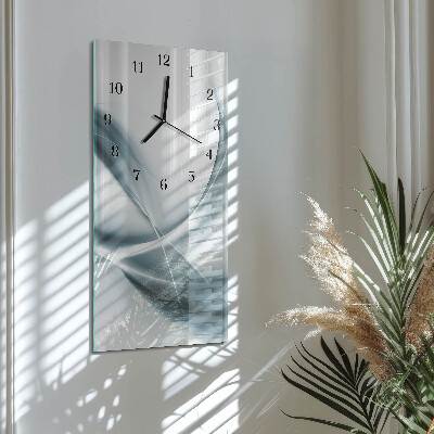 Vertikale glas wanduhr Abstraktion
