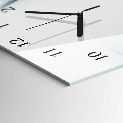 Vertikale glas wanduhr Abstraktion
