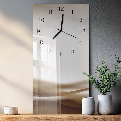 Wanduhr design ausgefallen vertikal Abstrakte Linien