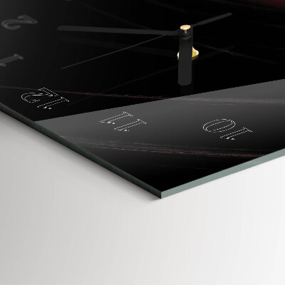 Vertikale glas wanduhr Abstraktion